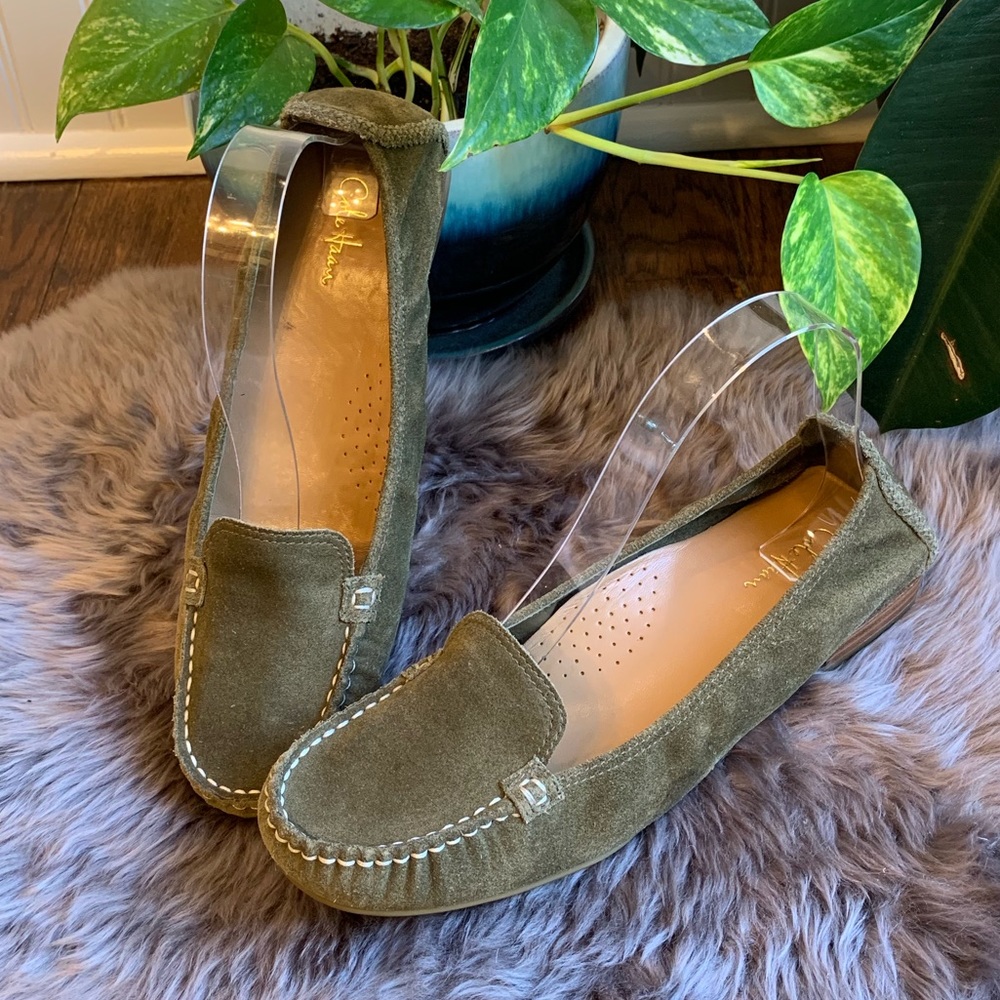 Cole Haan & Nike Air Candyce Moss Green Flats 9 AA